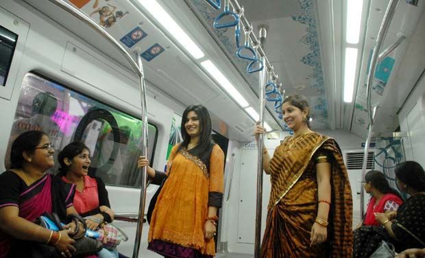 Visitors to Numaish, an annual consumer exhibition held in Hyderabad, check out the Metro rail coach on display at Nampally, Hyderabad - File photo Visitors to Numaish, an annual consumer exhibition held in Hyderabad, check out the Metro rail coach on display at Nampally, Hyderabad - File photo
